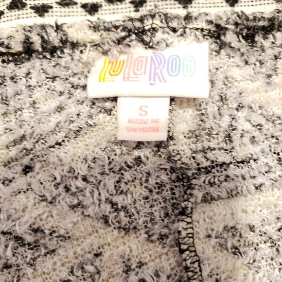 LulaRoe Glitter Geo Blue Cardigan Size Small - Picture 4 of 4
